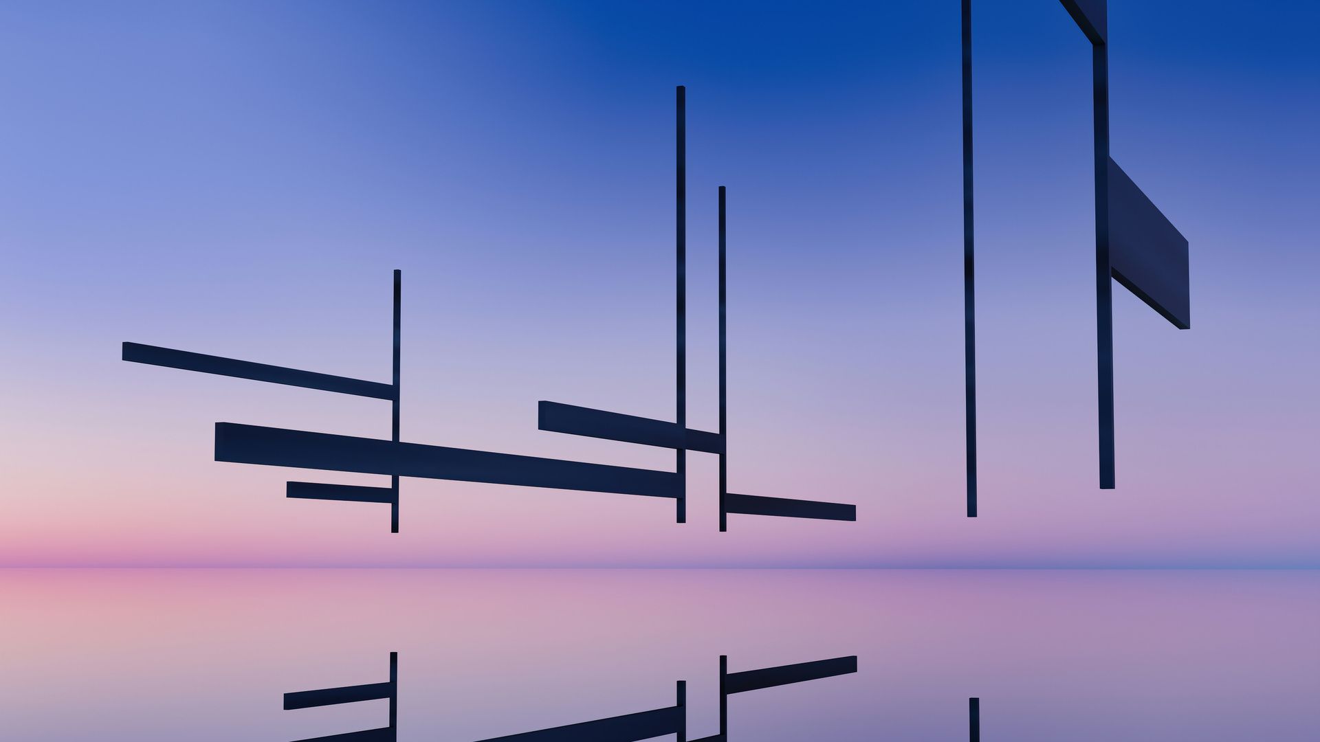1920x1080 Abstract Lines Blue Pink Gradient Laptop Full HD 1080P , HD 4k Wallpaper, Image, Background, Photos and Picture