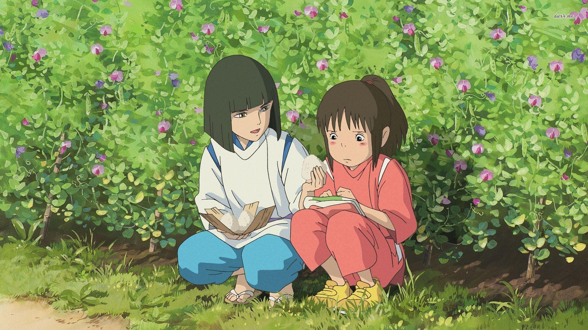 1920x1080 Chihiro Spirited Away Haku Anime Boys Anime Girls Hayao Miyazaki Wallpaper:1920x1080