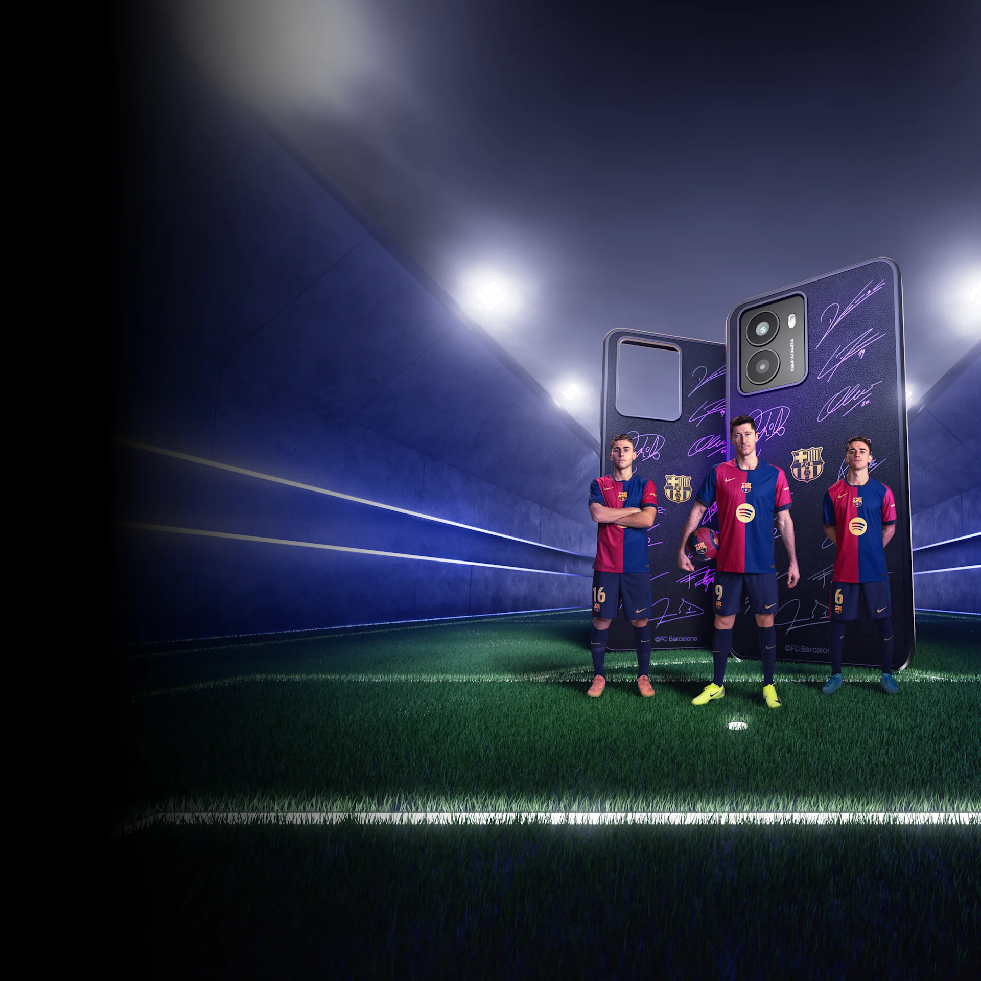 1920x1920 HMD Barça Fusion. Collector's Edition smartphone with Barça outfit