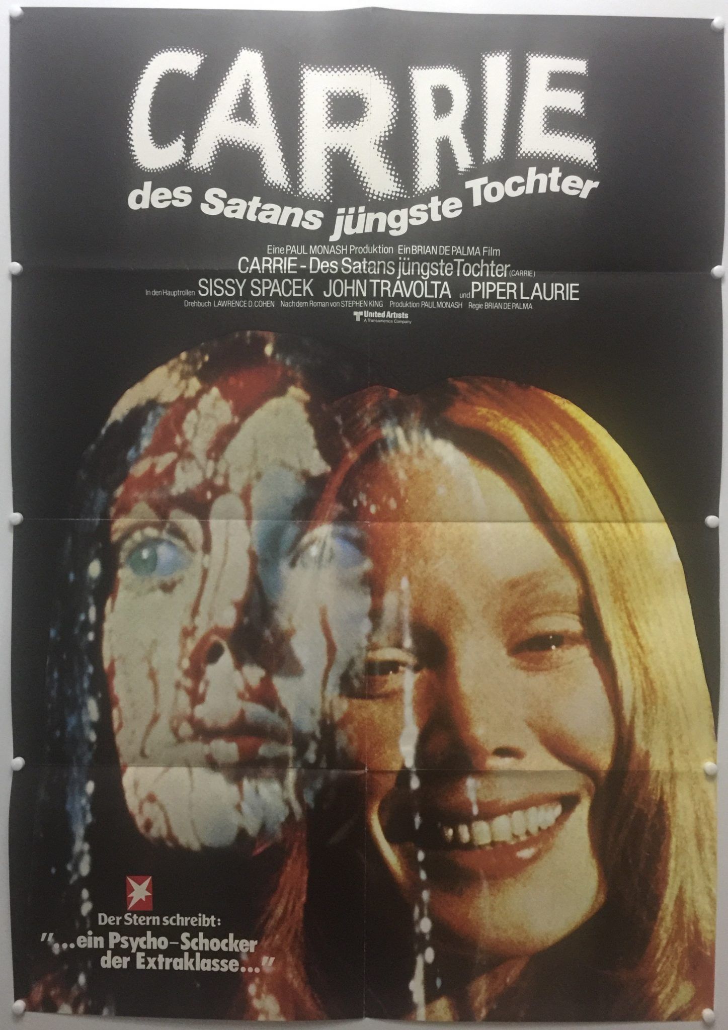 1447x2048 Carrie. Split Photo Style. German A1 The Poster Collector