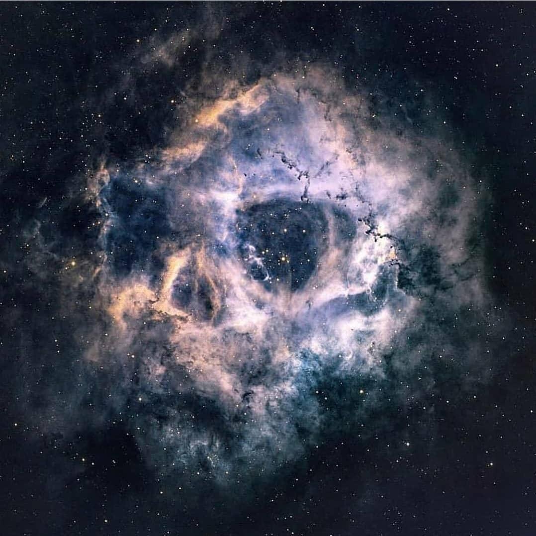 1078x1078 The Rosette Nebula, some say depicts a human skull