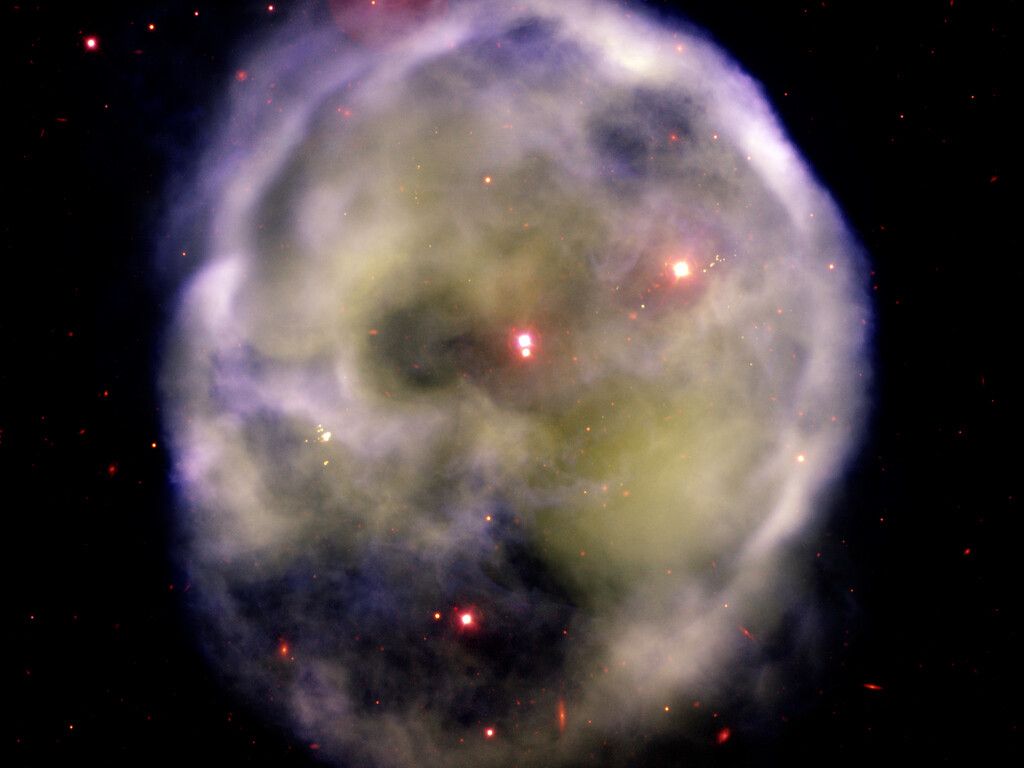 1024x768 Skull Nebula NGC 246