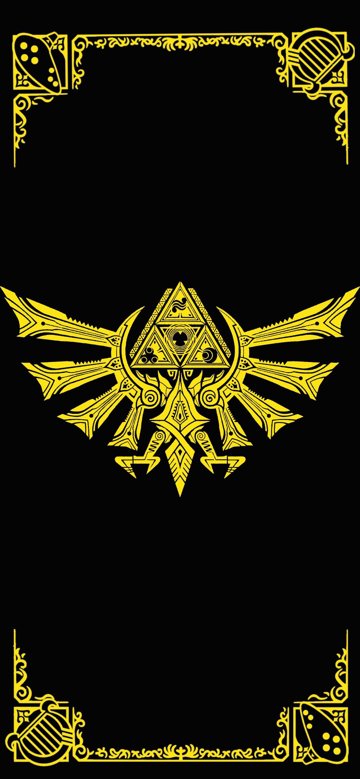 1170x2532 Put together a Hylian Crest wallpaper for my phone. Thought some of you would appreciate it. Meant for the iPhone 12 but I could make other sizes if enough people want it