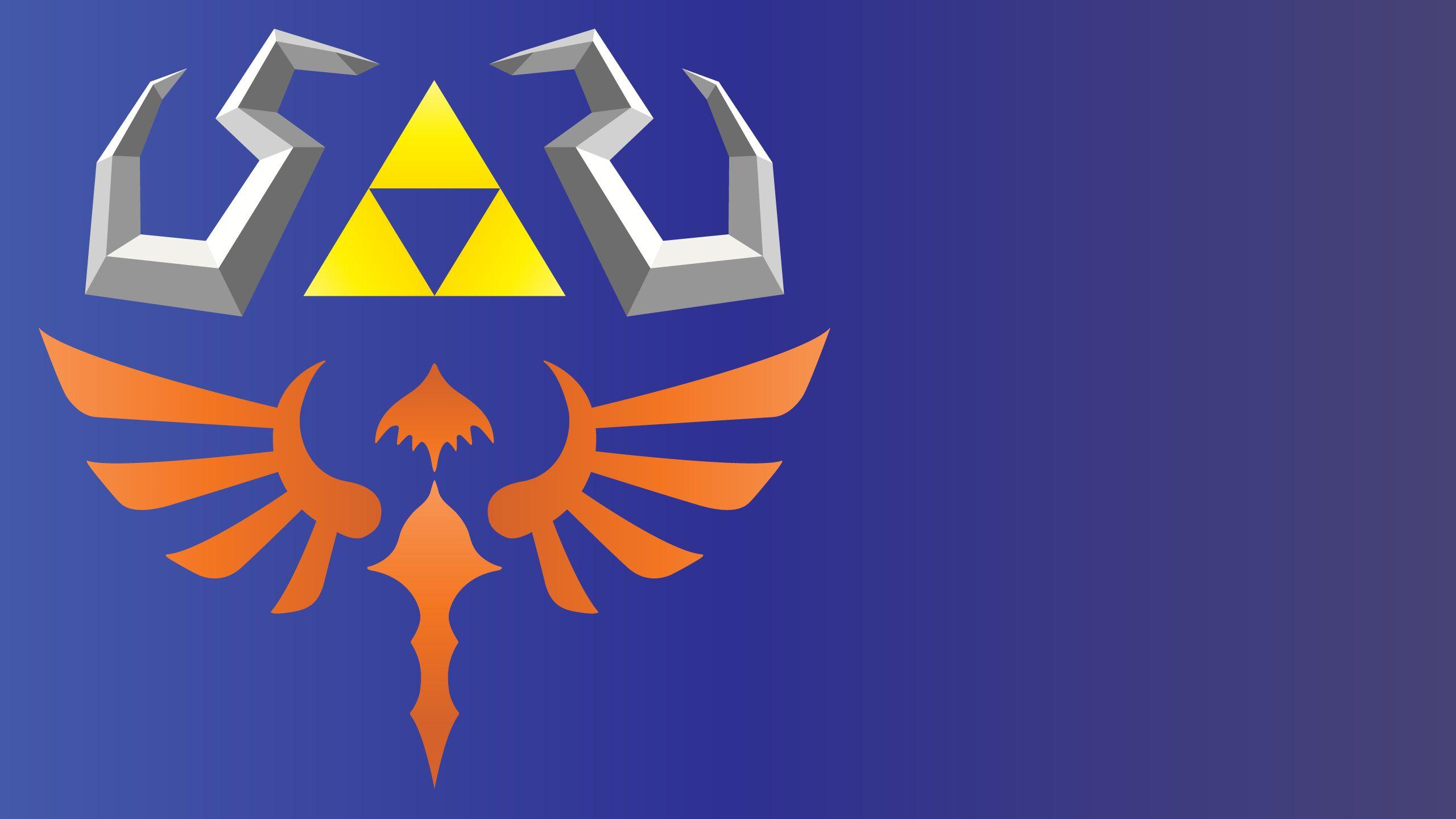 2560x1440 Hylian Shield Wallpaper
