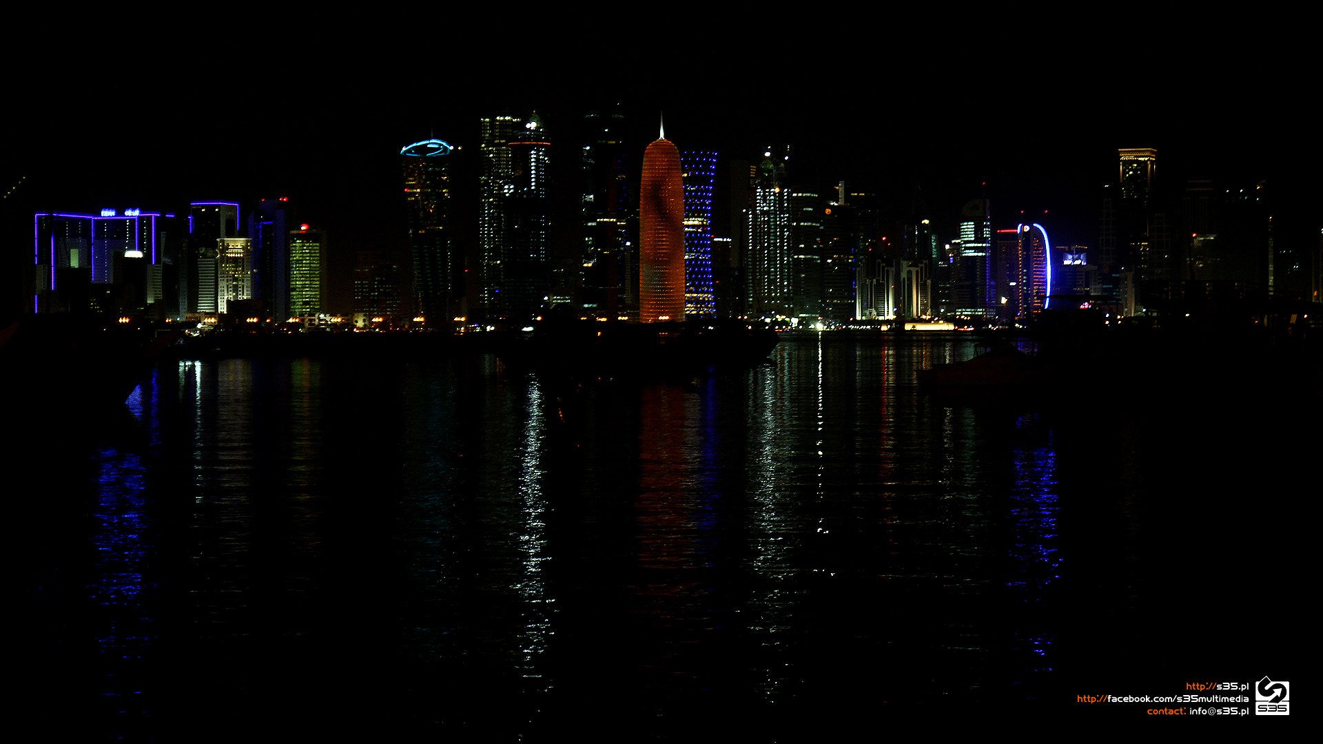 1920x1080 Doha Qatar Night View HD Wallpaper.jpeg