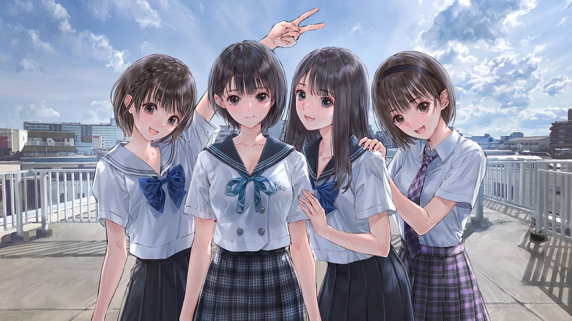 1920x1080 BLUE REFLECTION Quartet