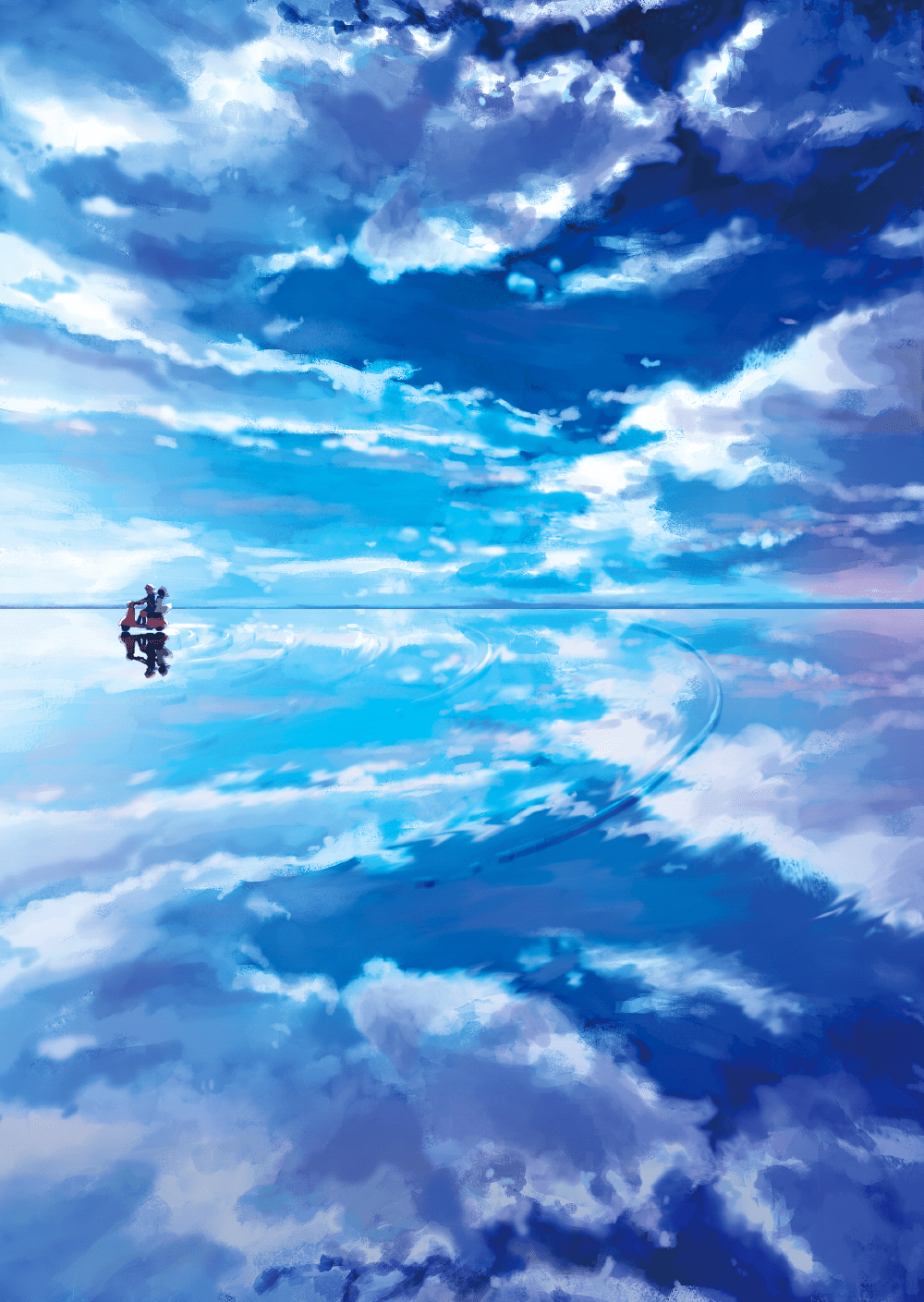 1000x1409 Blue Sky Reflection Wallpaper