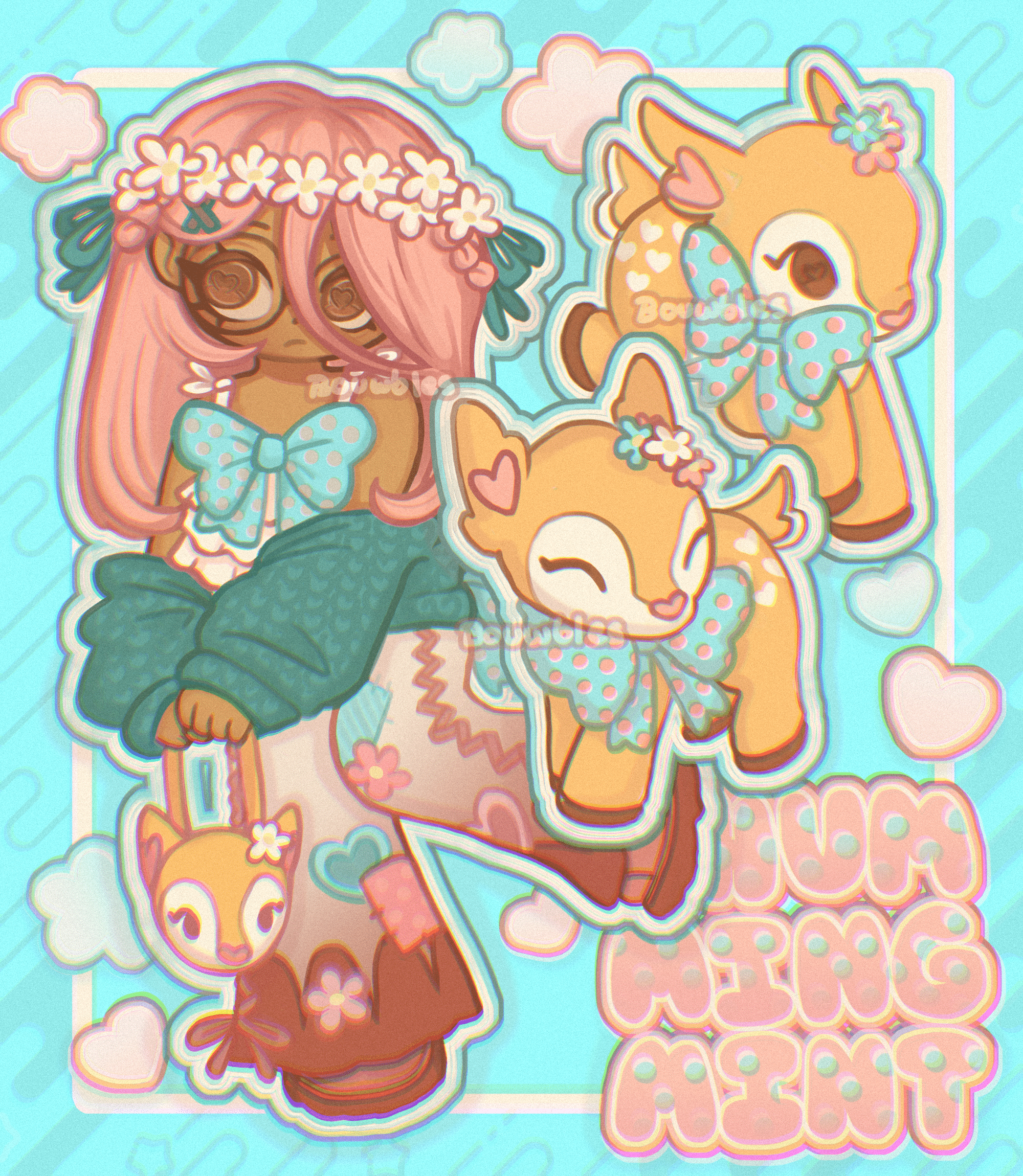 2000x2300 Hummingmint Sanrio Deer Hello Kitty How To Draw Hummingmint From Hello Kitty (Hello Kitty) Step By