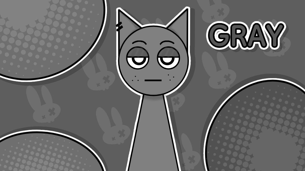 1280x720 Sprunki Gray Or Pinki Background Wallpaper