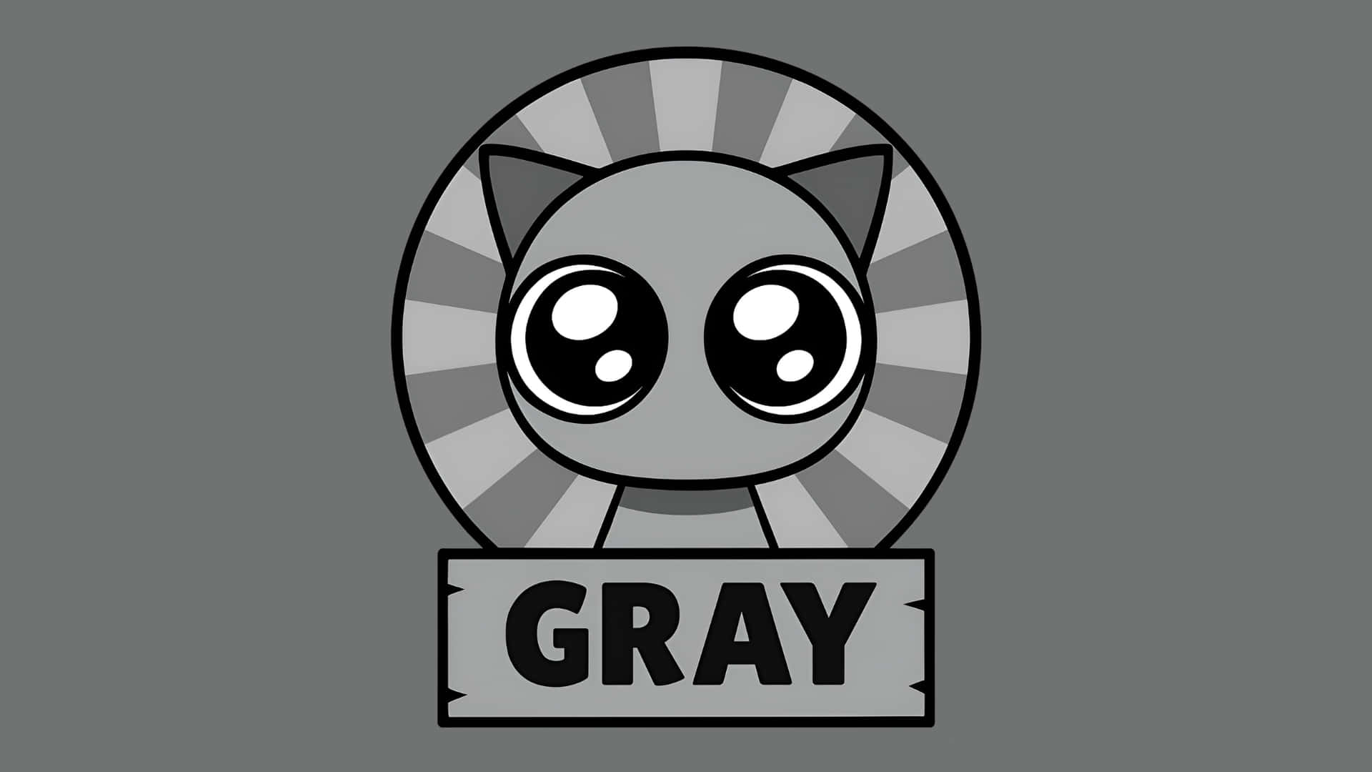 1920x1080 Download Sprunki Gray Character Icon Wallpaper
