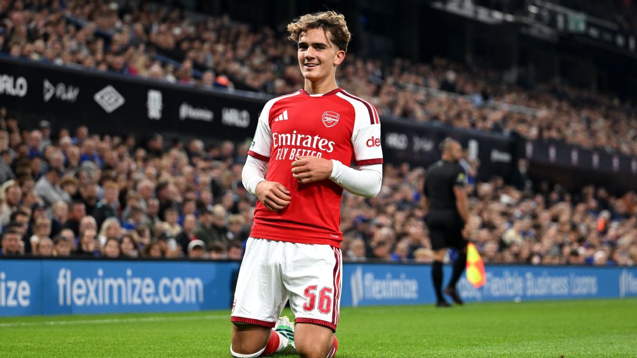 1296x729 Arsenal's Max Dowman equals Wayne Rooney record with Carabao Cup double