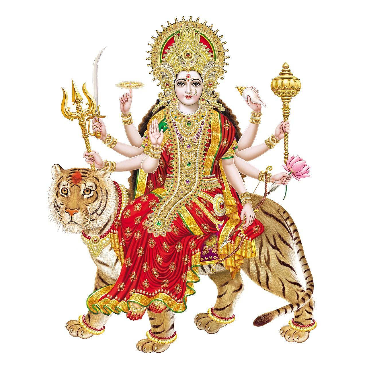1280x1280 Ambika Goddess Hindu Indian