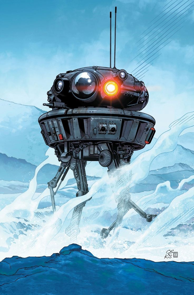 736x1118 Imperial Probe Droid Sketch. Brass Monkey Boys. Empire day star wars, Star wars