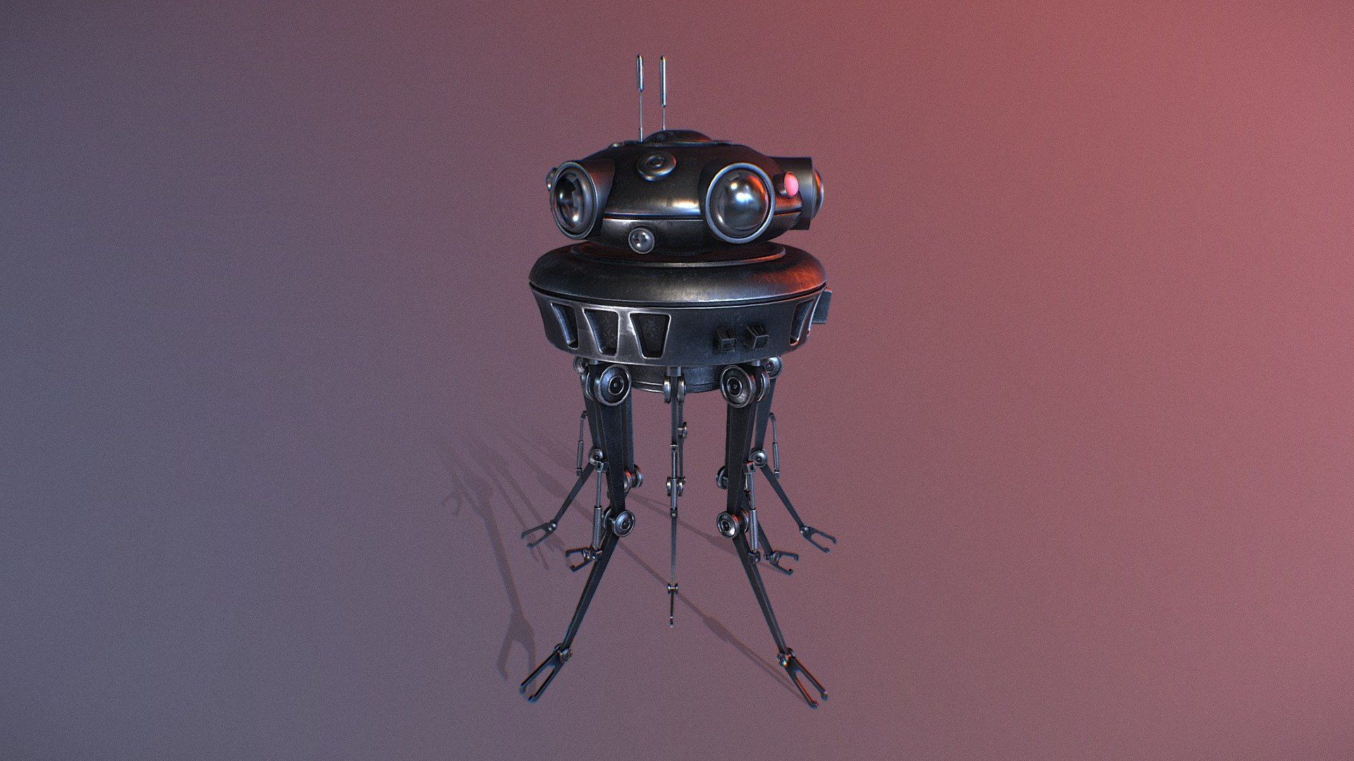 1920x1080 Imperial Probe Droid model by Harold P. de Boer [ca8649d]