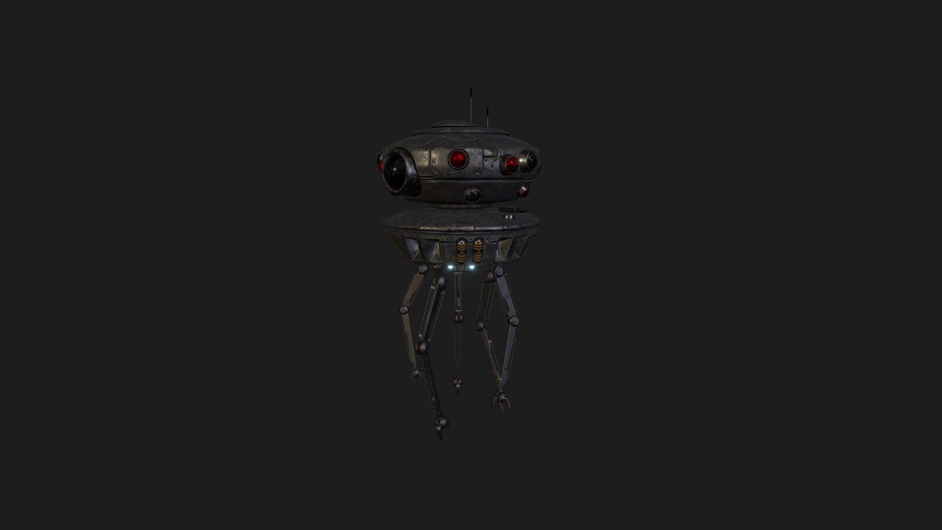 1920x1080 Star Wars: Probe Droid model by linkrealities [63eb971]