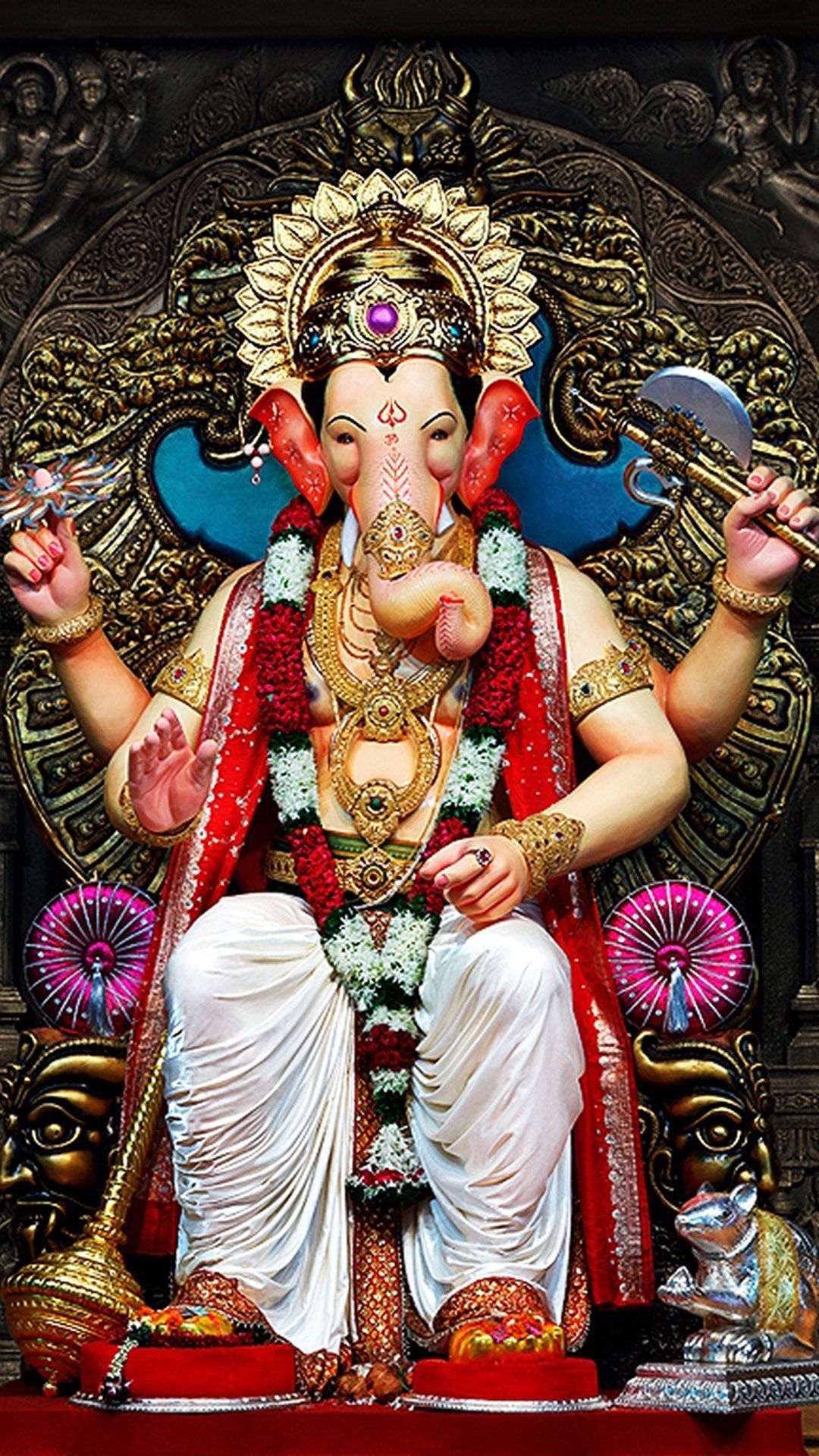 1080x1920 Lalbaugcha Raja Wallpaper