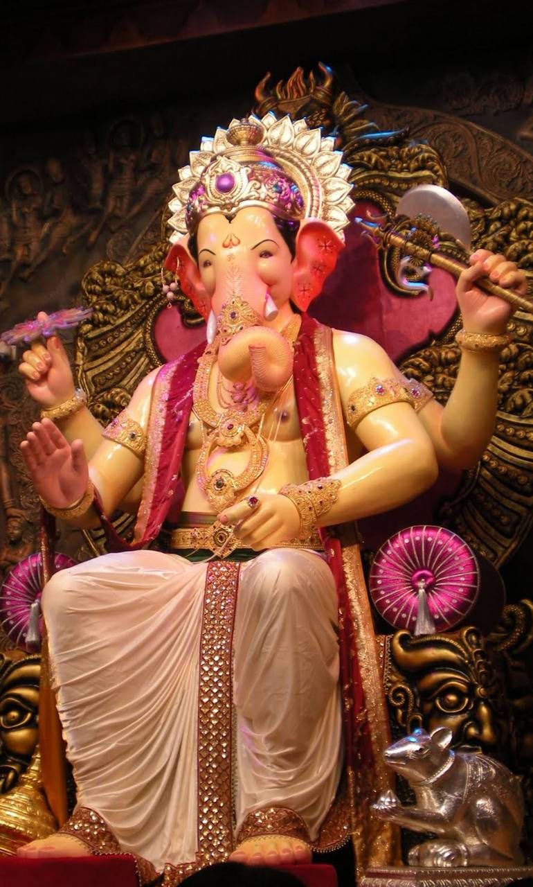 770x1280 Download Lalbaugcha Raja Axe Wallpaper