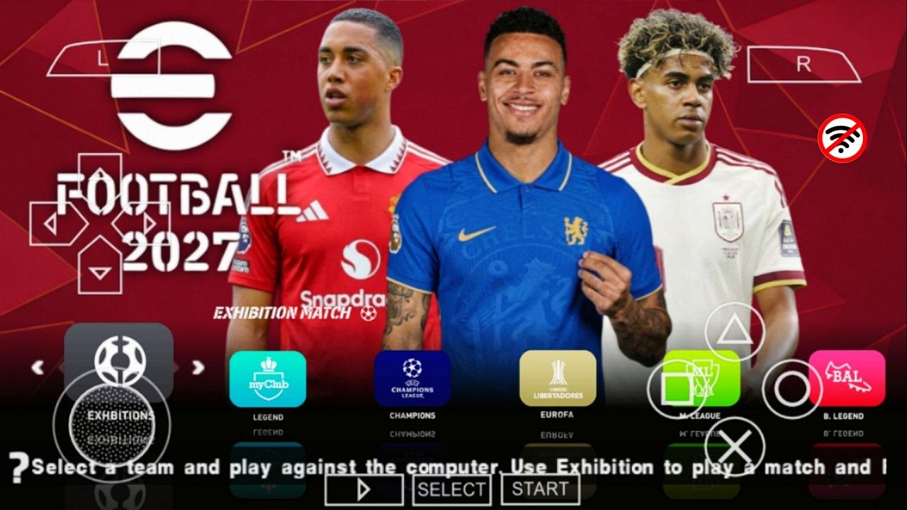 1280x720 EFootball PES 2027 PPSSPP Camera PS5 Full Update UCL Kits 2026 27 Real Faces Transfers 4K Graphics