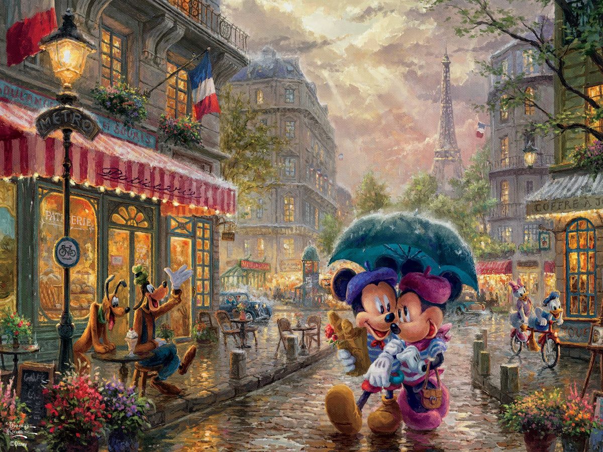1200x900 Thomas Kinkade Disney Dreams Piece Puzzle and Minnie in Paris