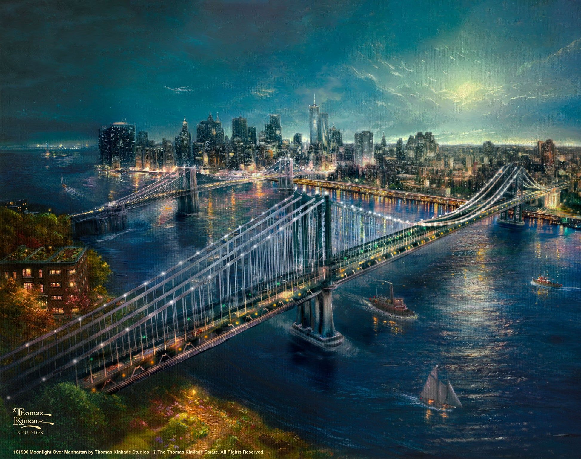 1946x1535 Wall Mural Thomas Kinkade Nature Art Paintings Water Wall Art By Thomas Kinkade