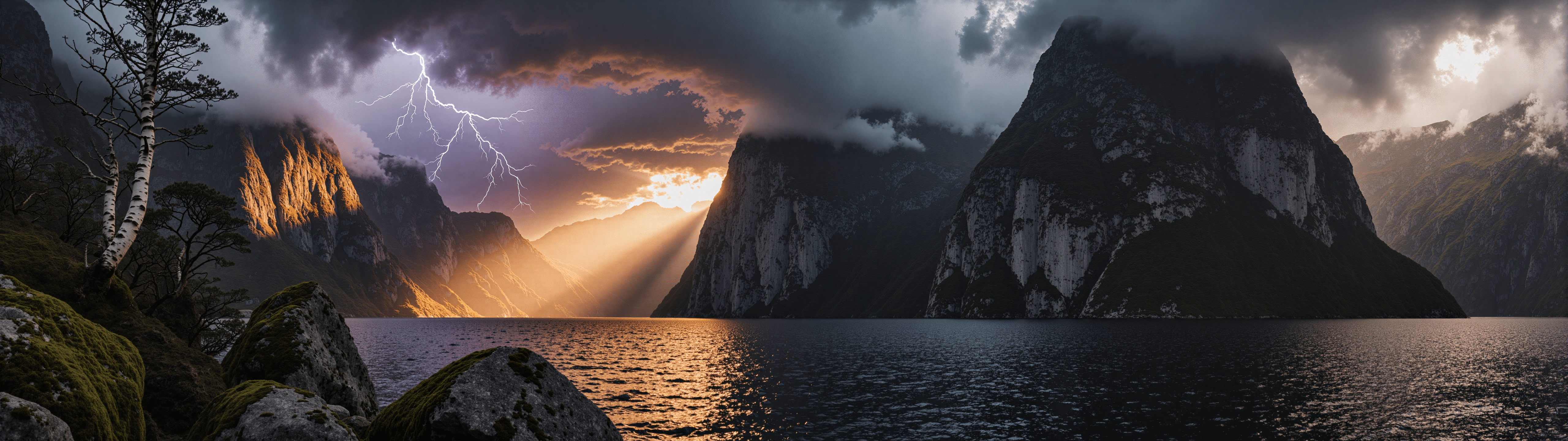5120x1440 Stormy Shores Gallery [5120x1440]