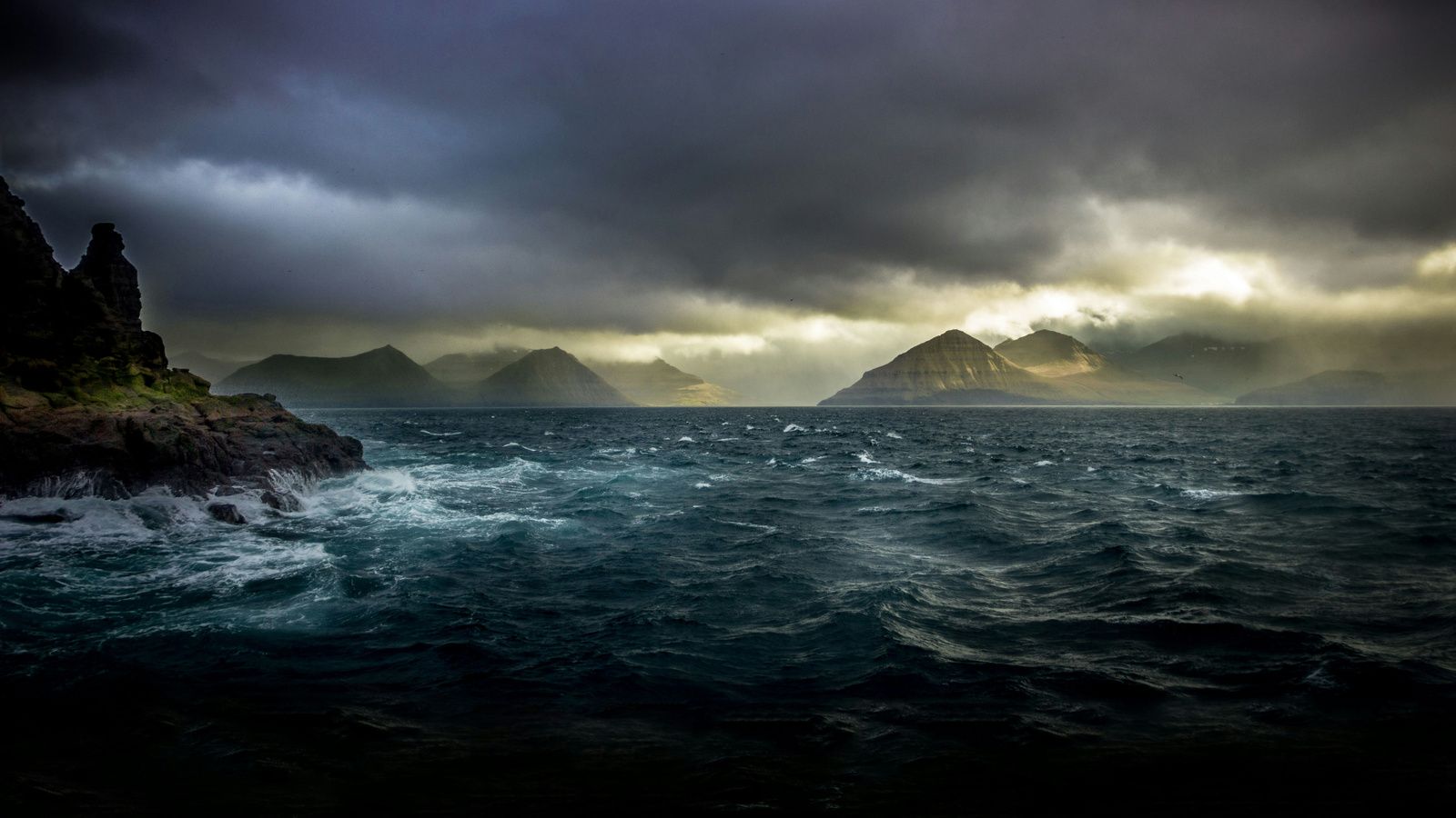1600x900 Majestic Mountain Reflections Under Stormy Skies In 5k Wallpaper, 1600x900 Resolution HD 4k Wallpaper, Image, Background, Photos and Picture