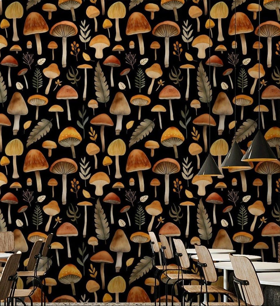 953x1042 Autumn Mushroom Magic Wallpaper