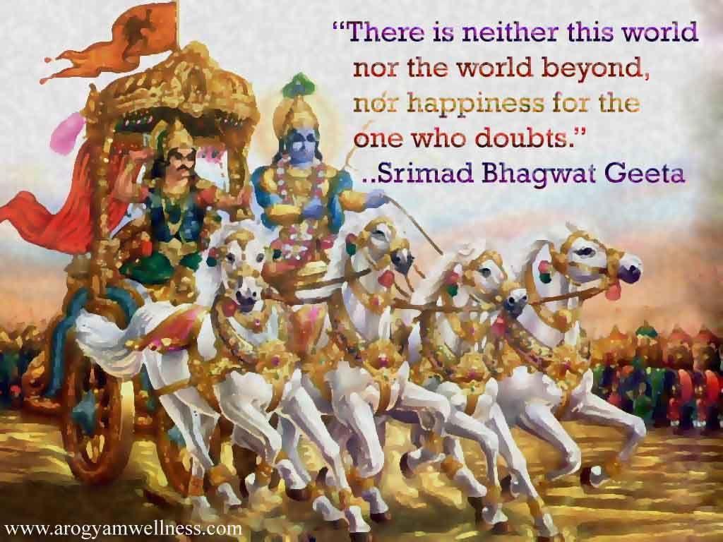 1024x768 Great Mahabharata Quotes Wallpaper