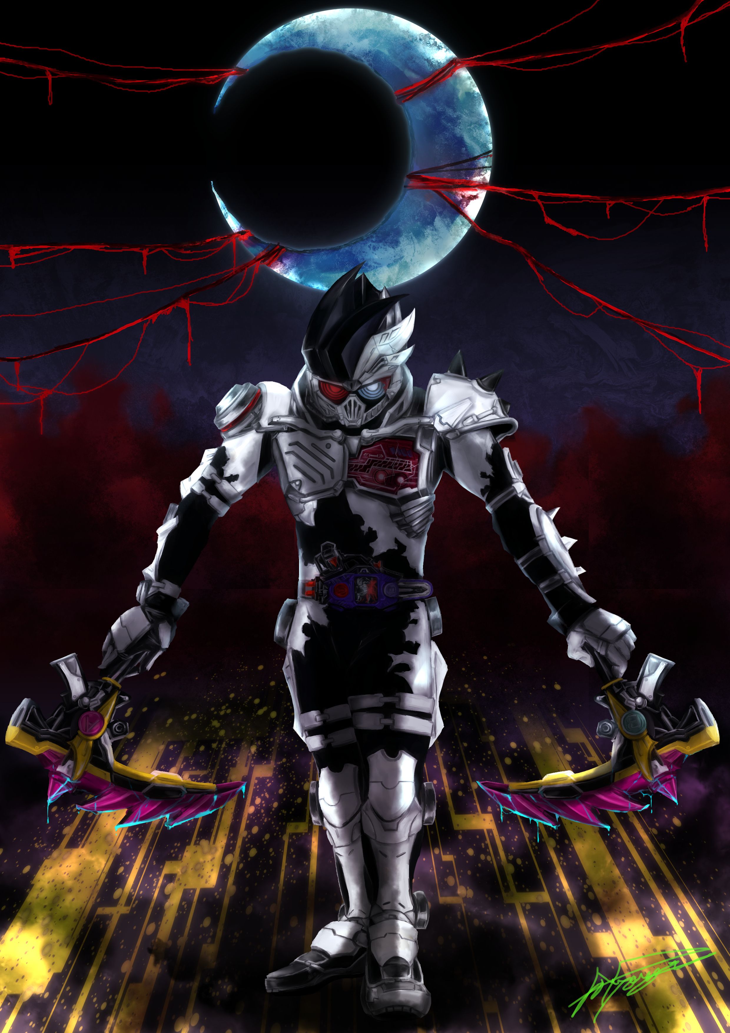 2480x3508 Kamen Rider Genm Kuroto Wallpaper by tyouginhasshi Anime Image Board