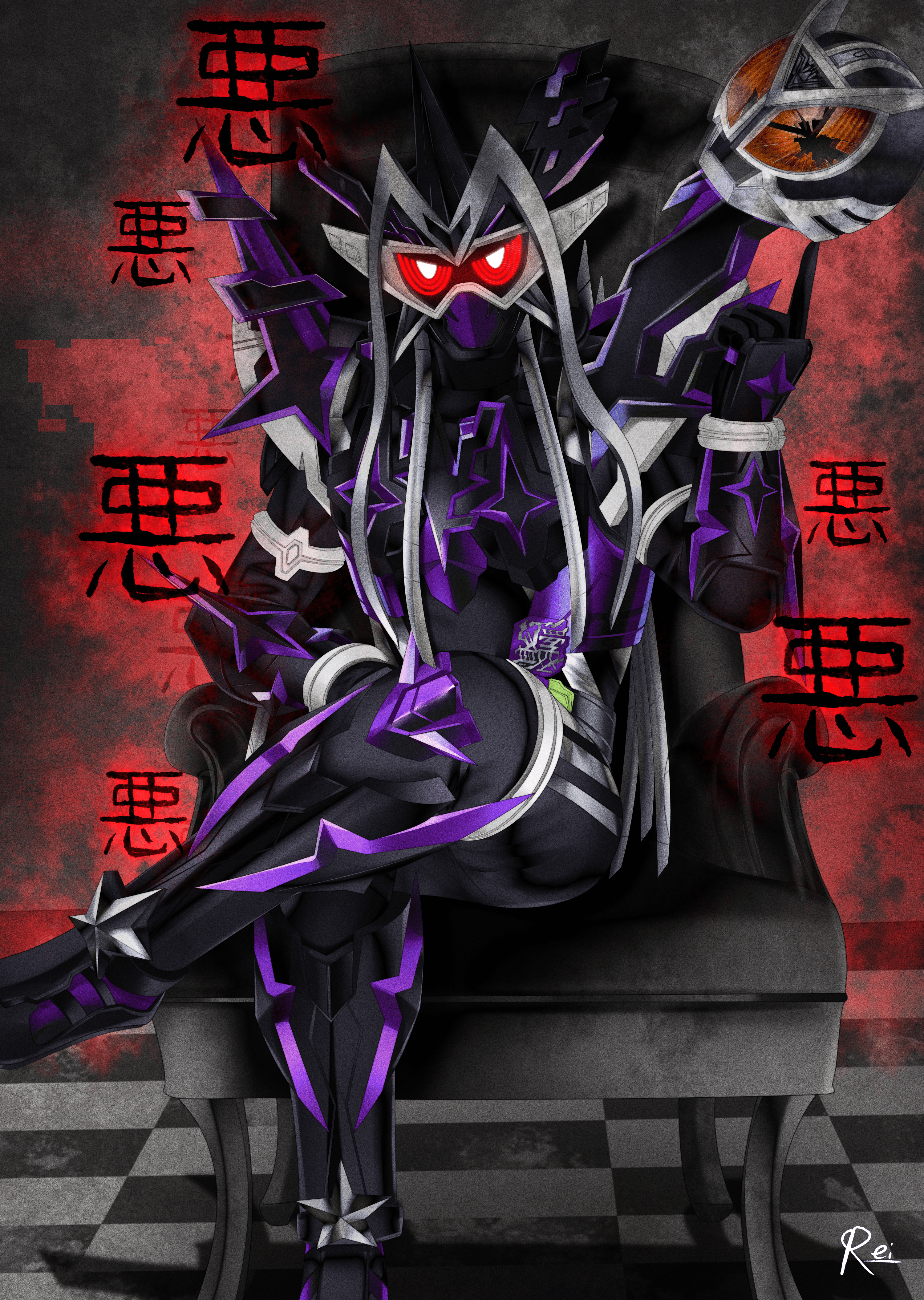3000x4221 Kamen Rider Genm Kuroto Anime Image Board