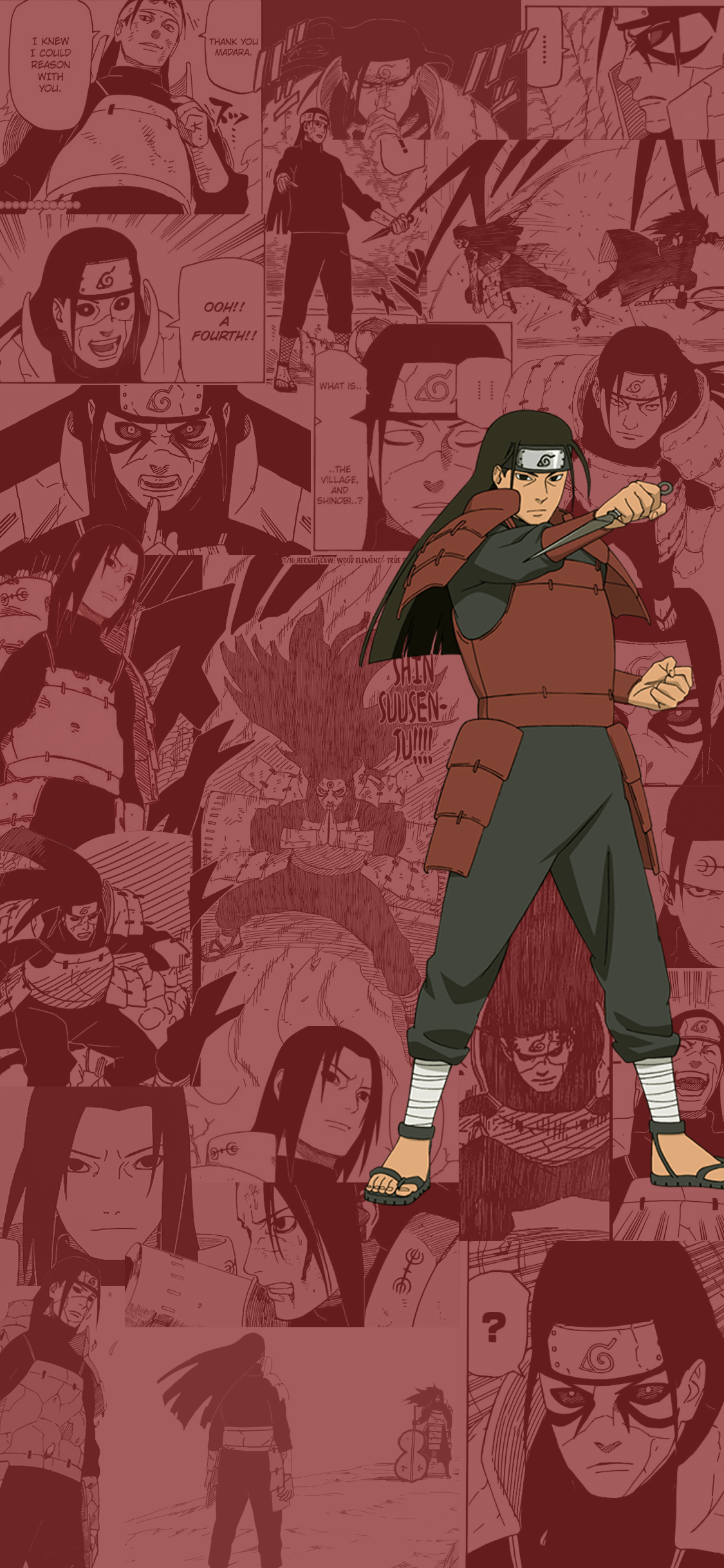 1125x2436 Hashirama wallpaper