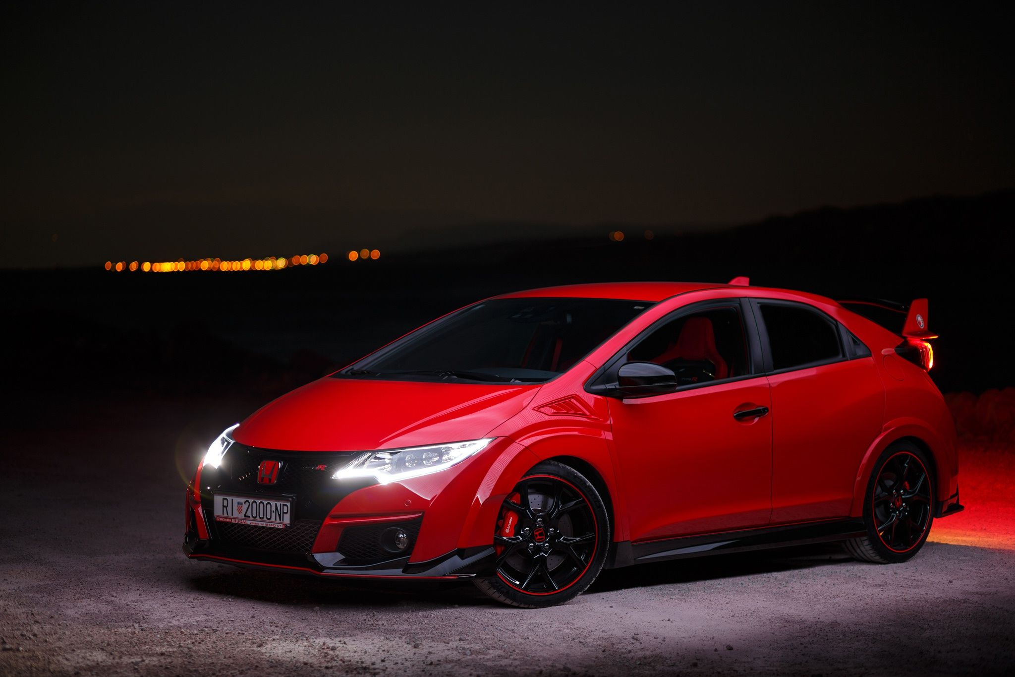 2048x1365 Free Honda, night, Civic 2K wallpaper for desktop and phone