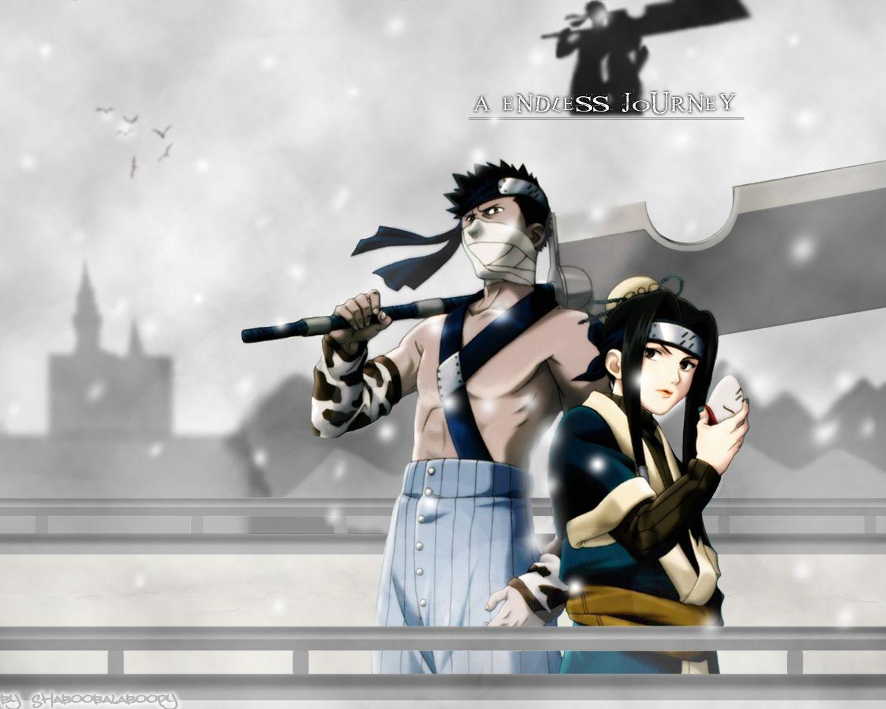 1280x1024 Zabuza and Haku. Anime, Naruto, Wallpaper