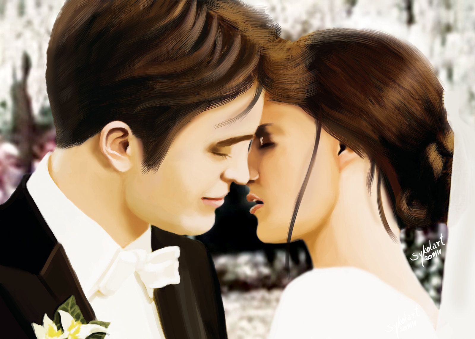 1600x1140 Twilight Edward and Bella love