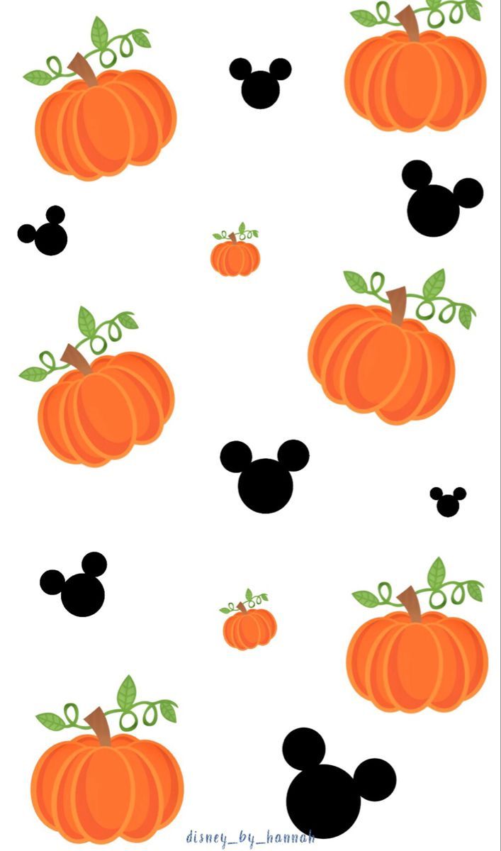 707x1200 Mickey & pumpkins (white)