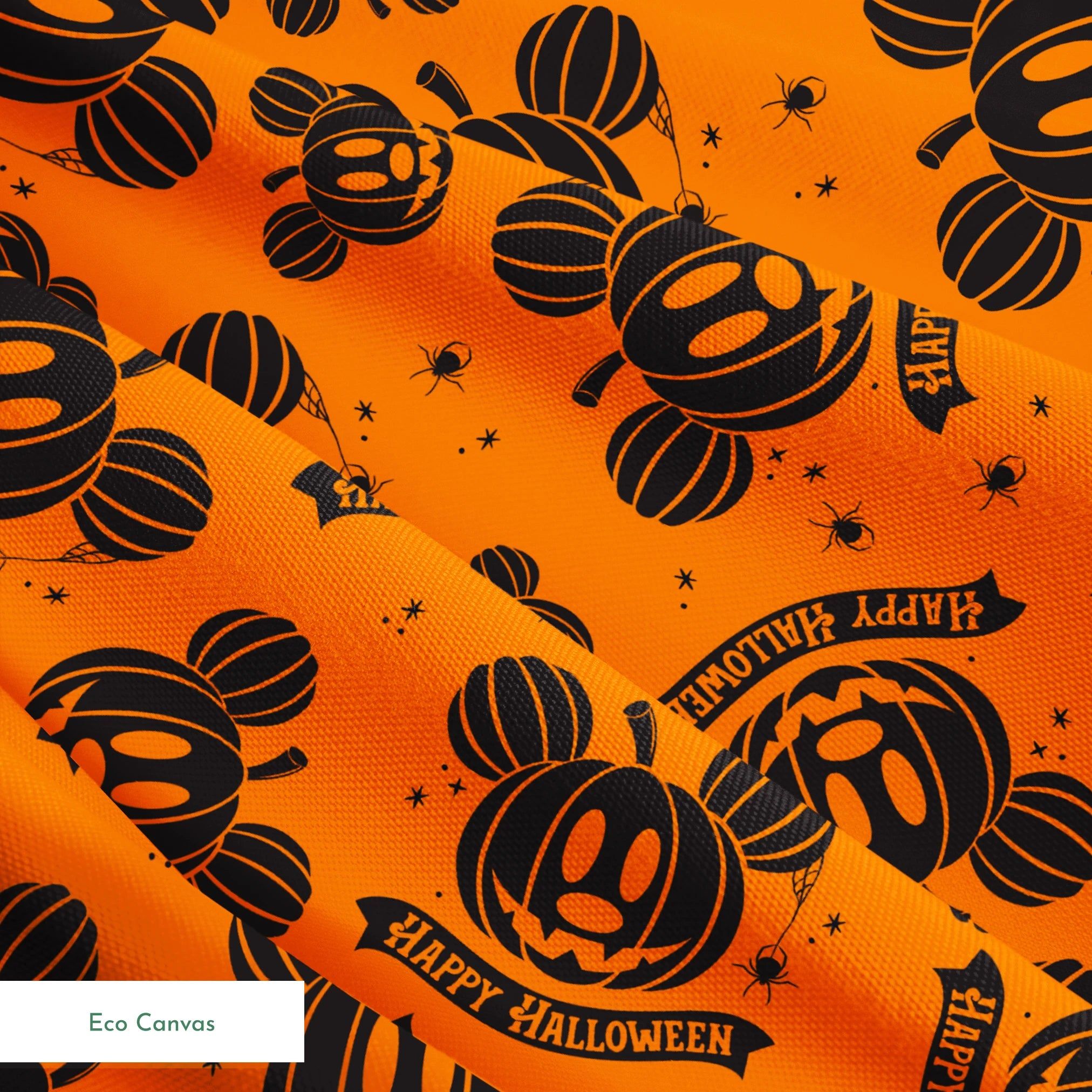 2024x2024 Disney Mickey Mouse Orange Halloween Pumpkin. Fabric