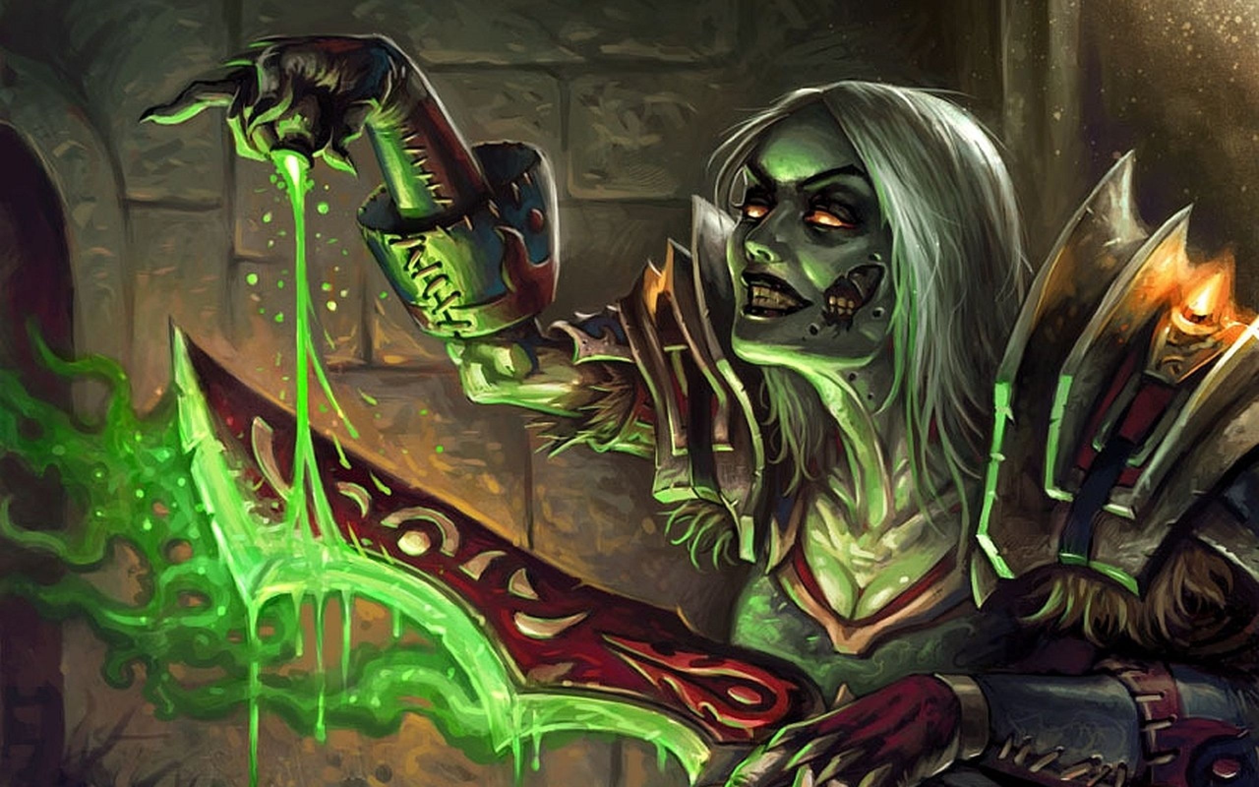2560x1600 Phone wallpaper: Fantasy, Witch, Creepy, Evil, Sword 1499864