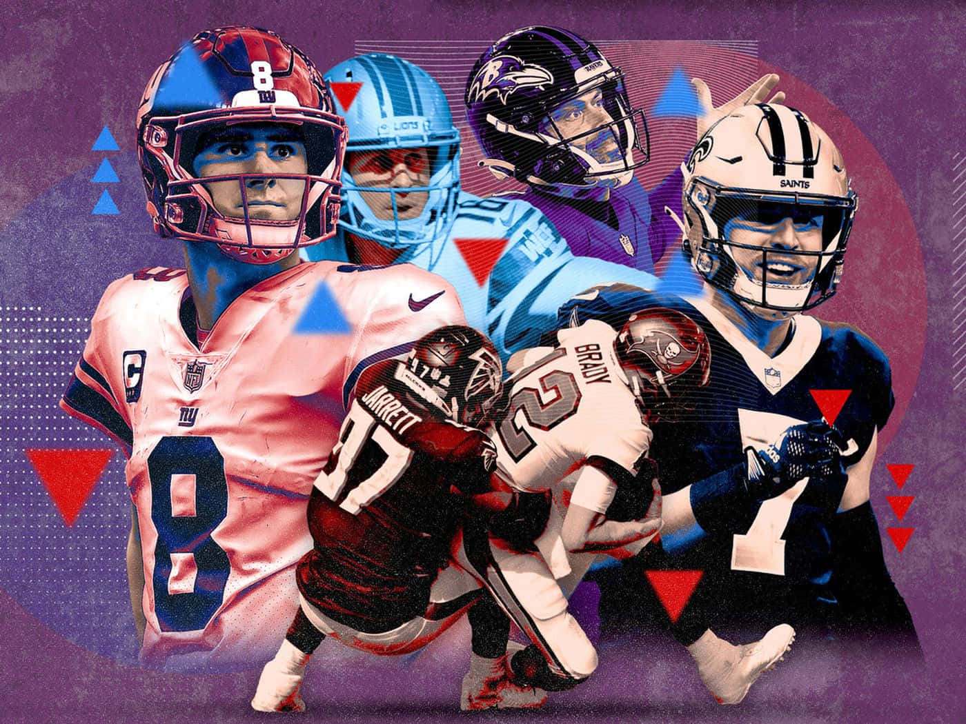1400x1050 Download Grady Jarrett's Cool Retro Poster Wallpaper