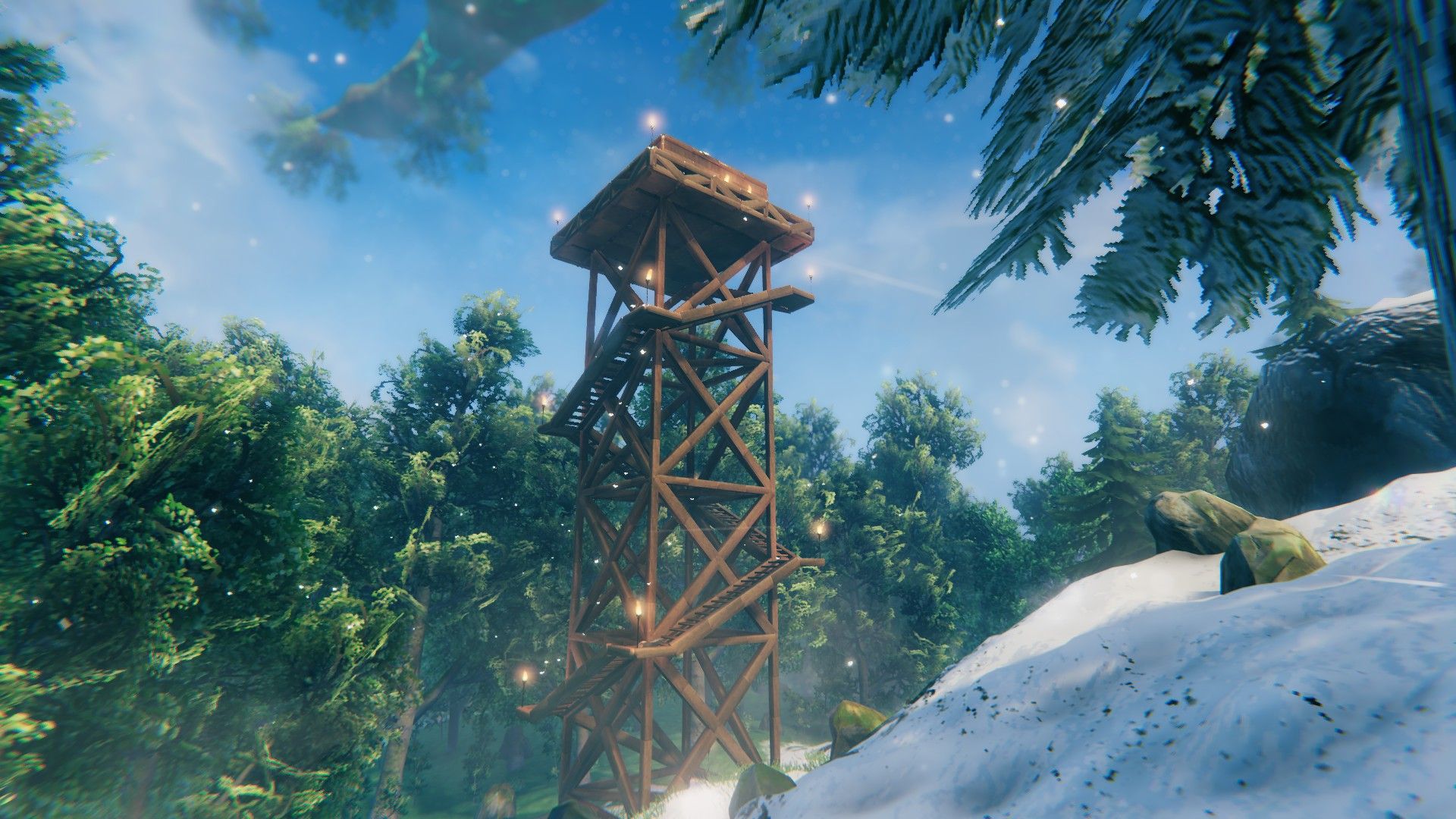 1920x1080 Played Do You Copy? recently, and had to try building a firewatch tower. very happy with how it turned out