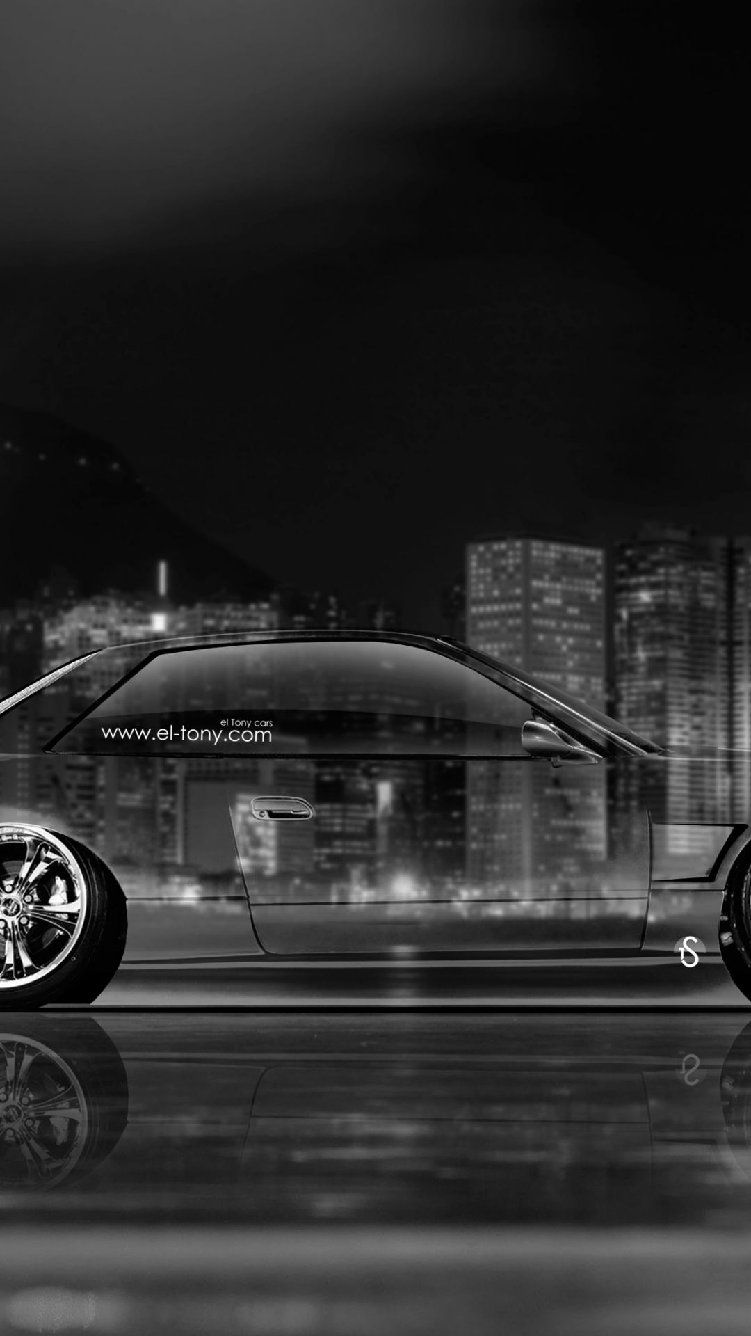 1080x1920 Black JDM Wallpaper