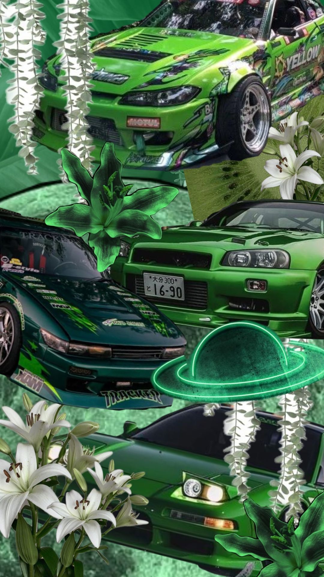 1080x1920 Green Jdm Wallpaper