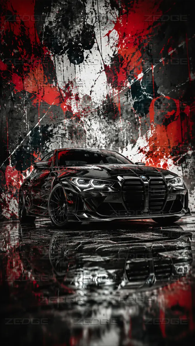 674x1198 BMW Black Car wallpaper
