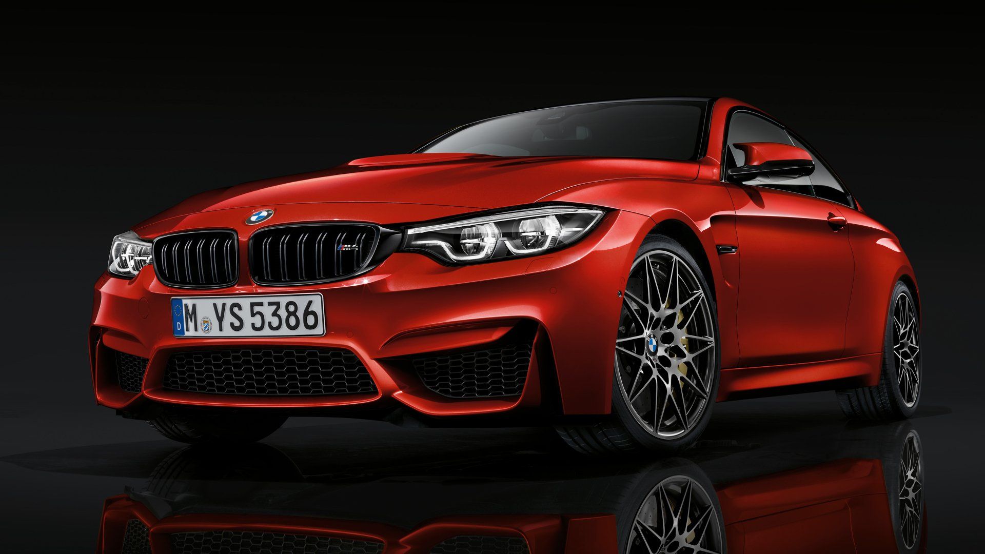 1920x1080 Sleek Red BMW M4 Coupe