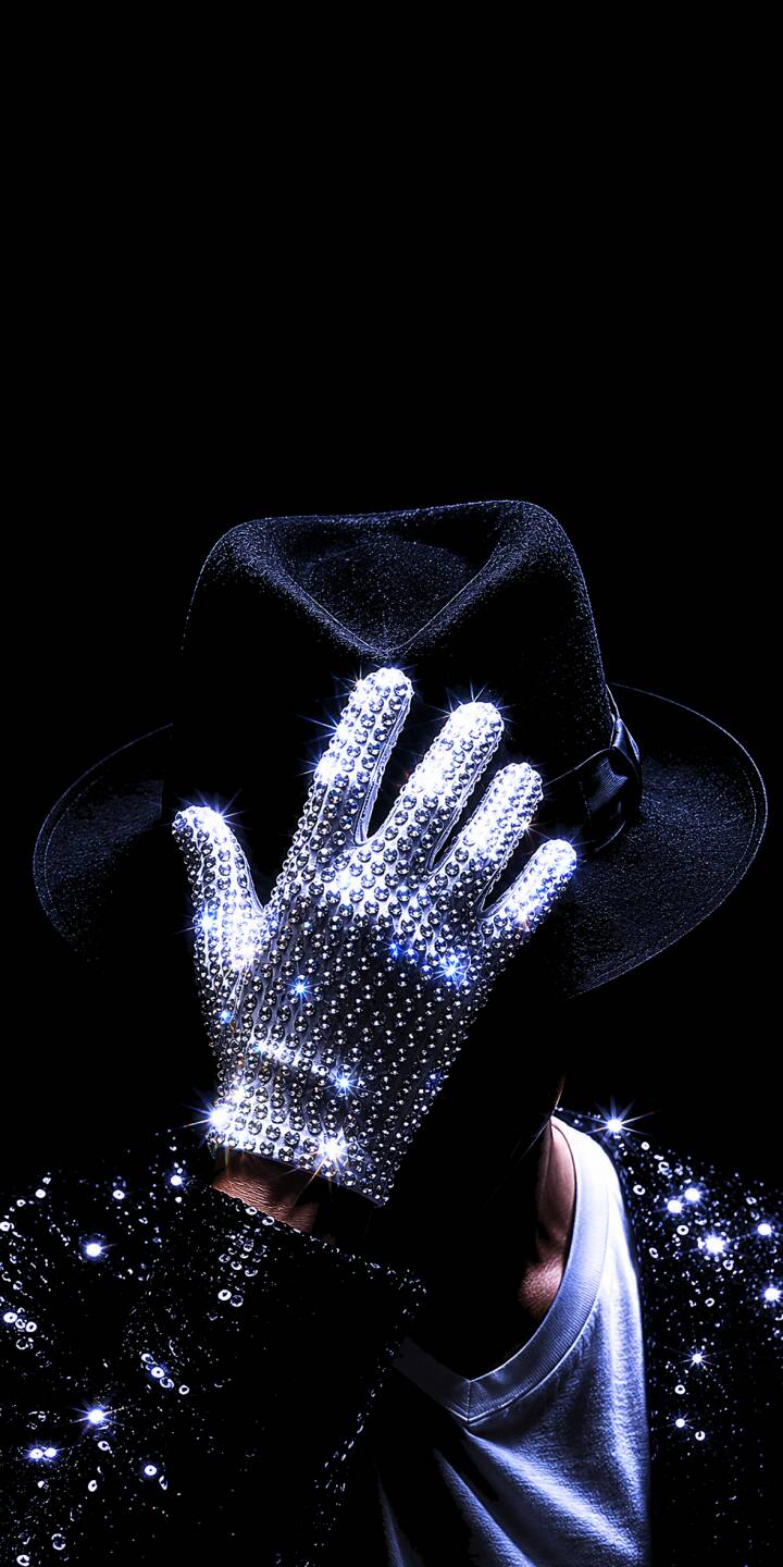 720x1440 Glistening Michael Jackson Fedora Wallpaper