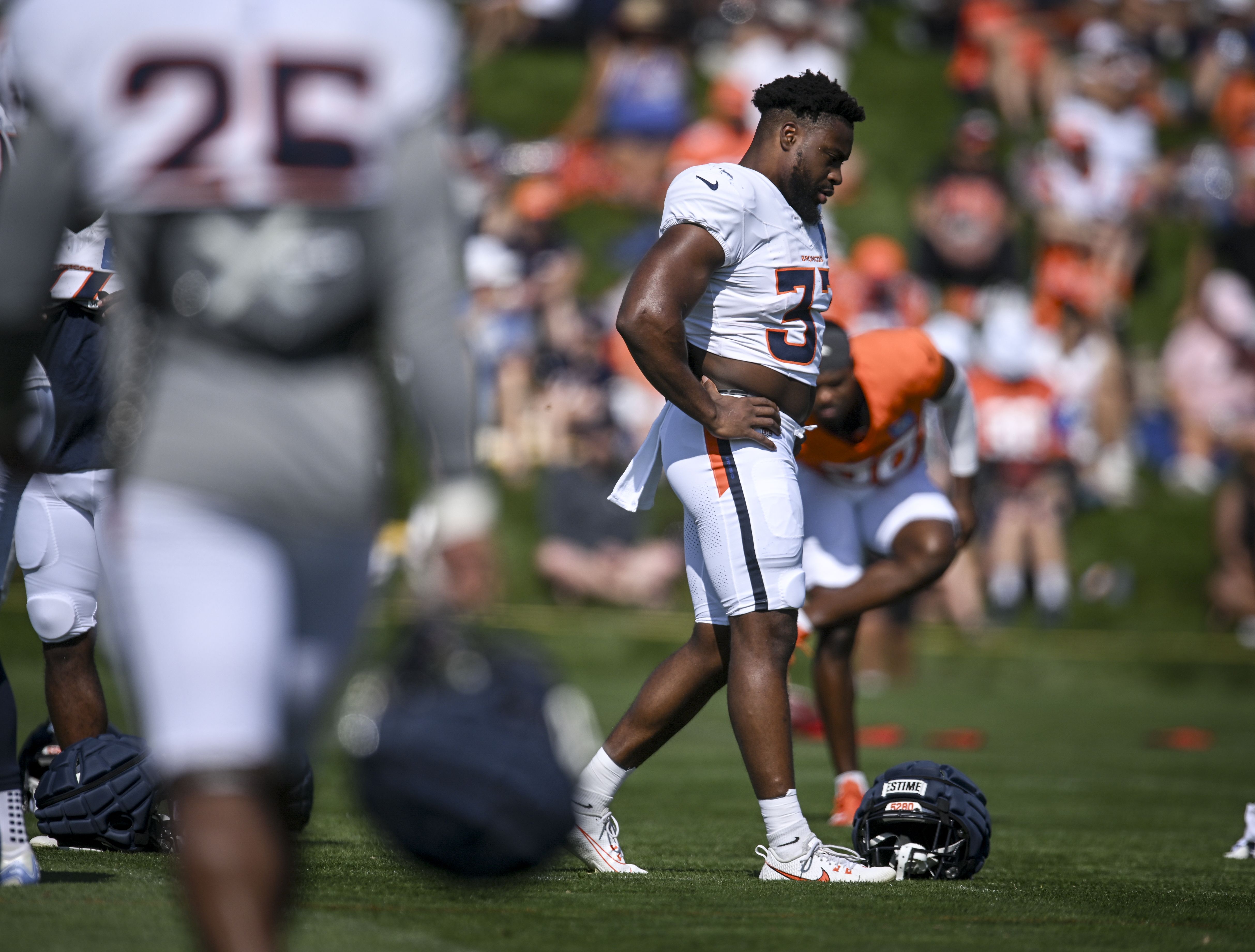 4853x3680 Broncos RB Audric Estime's bond with cousin shaped path to Denver