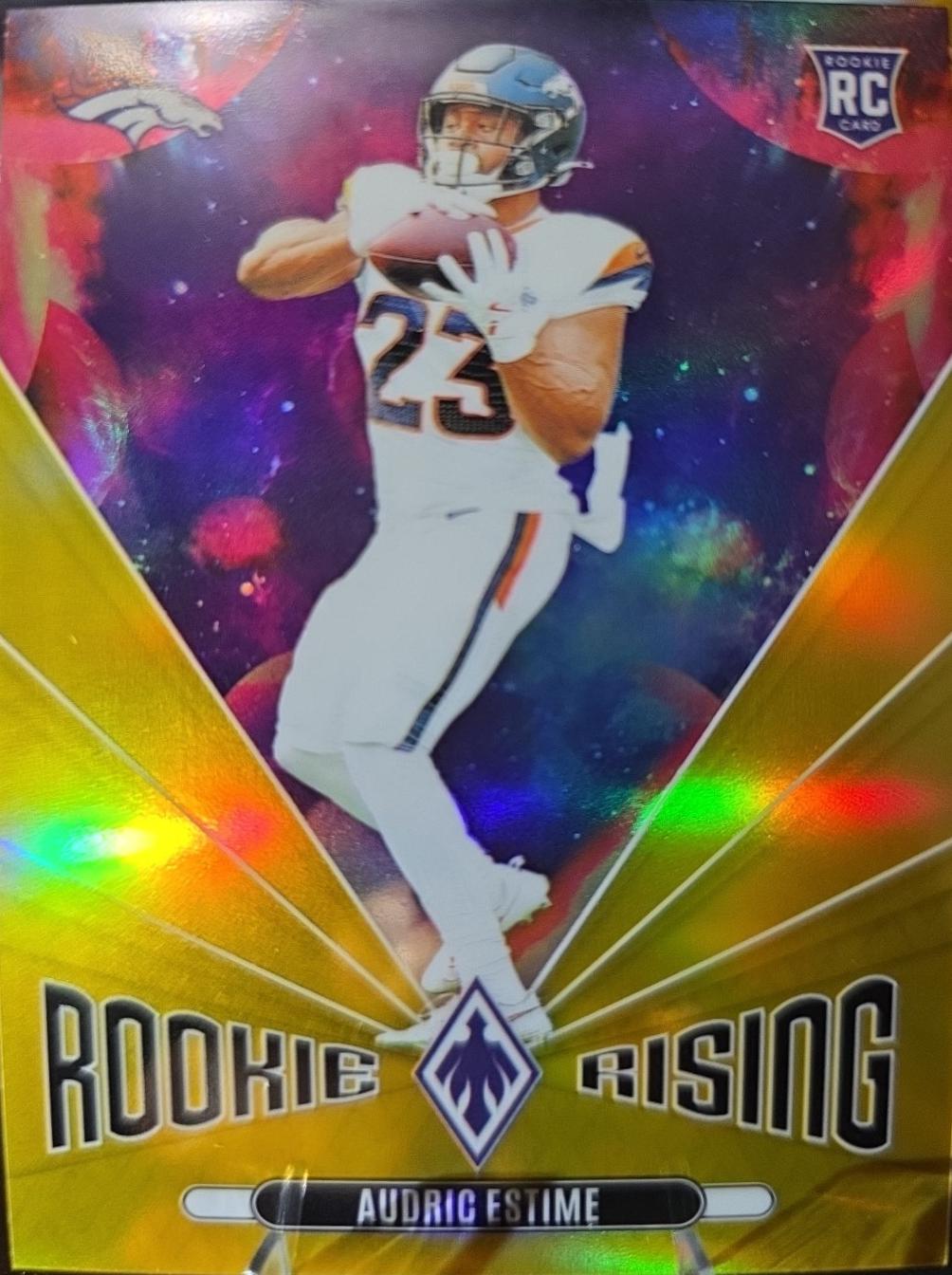 1004x1344 Audric Estime [Gold] #RR AEE Prices Panini Phoenix Rookie Rising