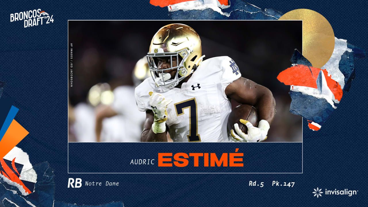 1280x720 Broncos Select RB Audric Estime With 147th Overall Pick In 2024 NFL Draft