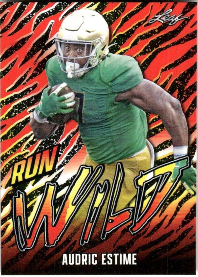 767x1074 Audric Estime [Red] #RW 1 Prices Leaf Run Wild