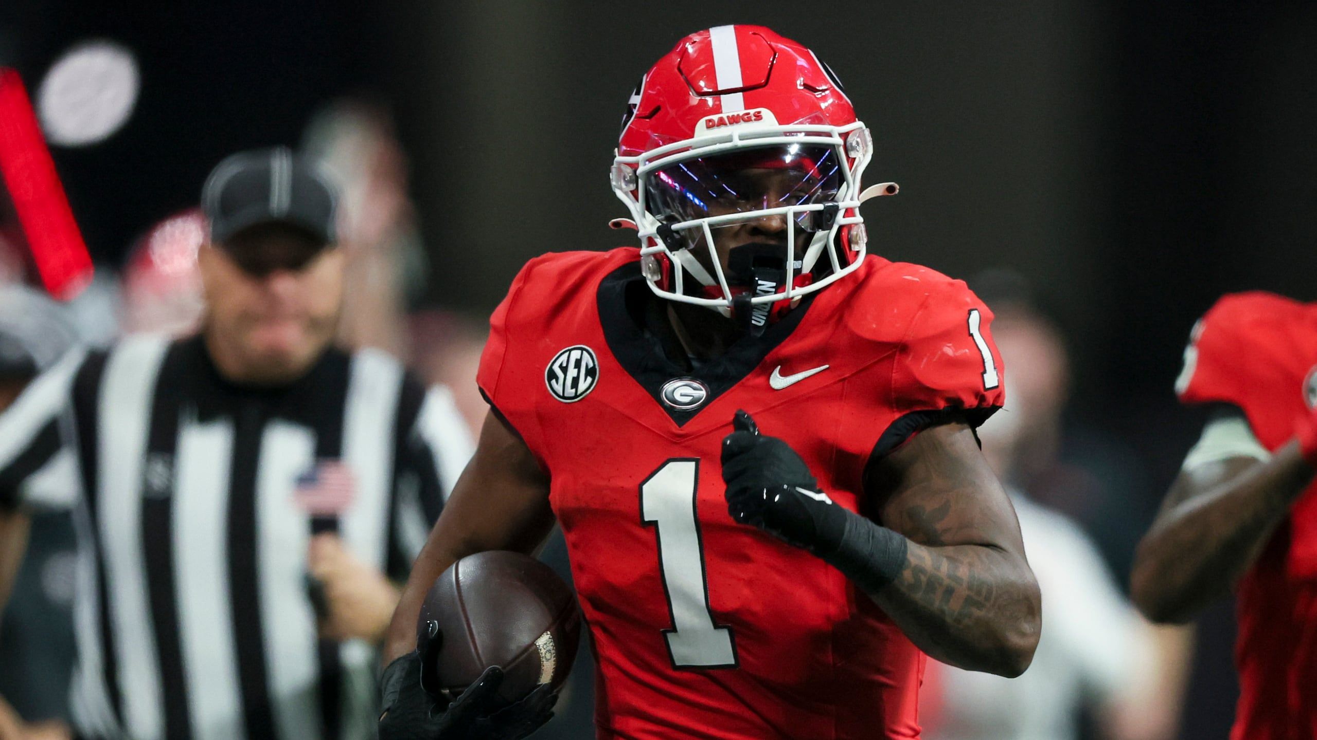 2560x1440 Trevor Etienne lands with the Carolina Panthers in the fourth round of the 2025 NFL Draft