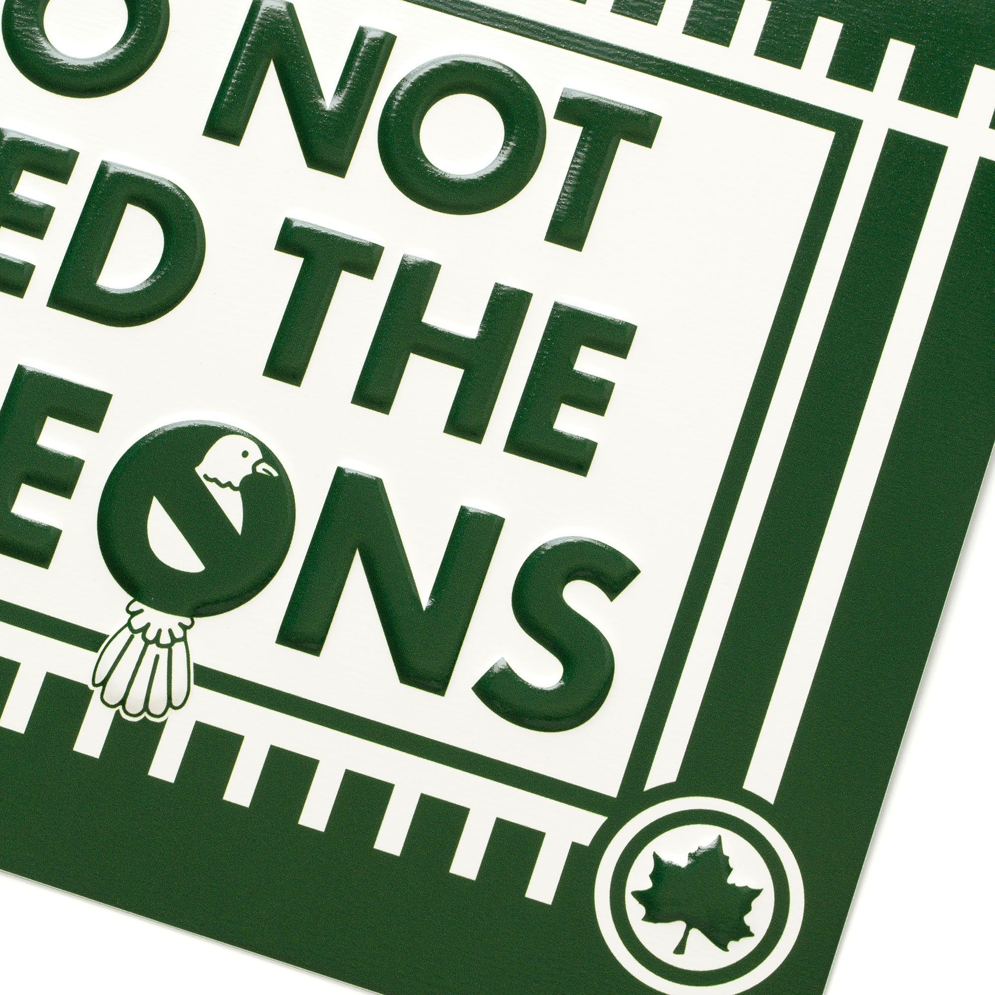 2000x2000 Do Not Feed the Pigeons Tin Tacker